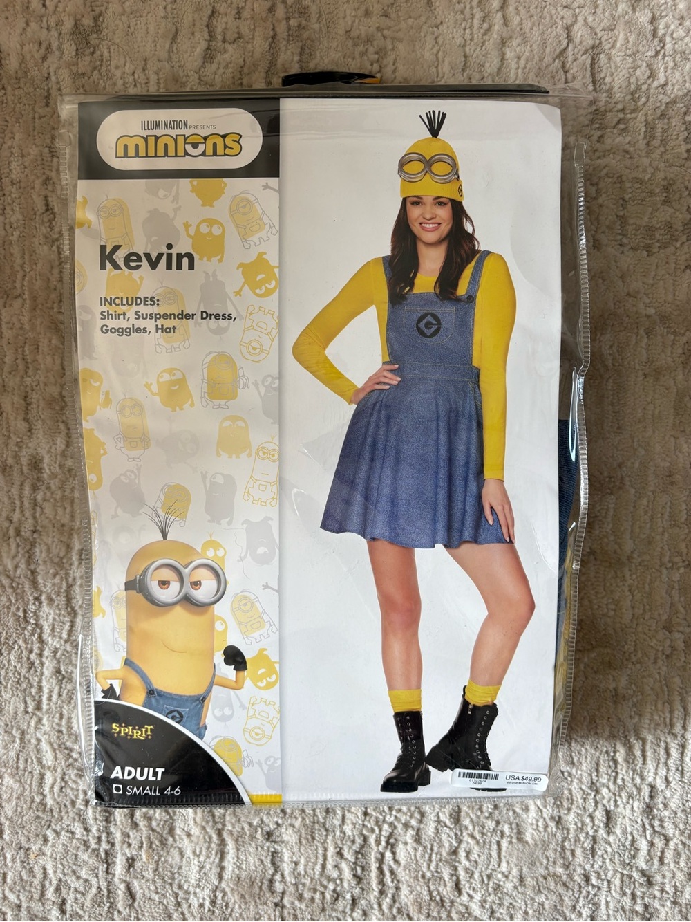 Kevin Women's Yellow and Blue Halloween Costume
